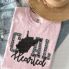 west virginia coal hearted teal leopard print tee