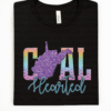wv coal hearted shirt rainbow chevron faux glitter tee