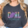 wv coal hearted shirt rainbow chevron faux glitter tee