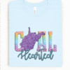 wv coal hearted shirt rainbow chevron faux glitter tee