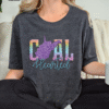 wv coal hearted shirt rainbow chevron faux glitter tee