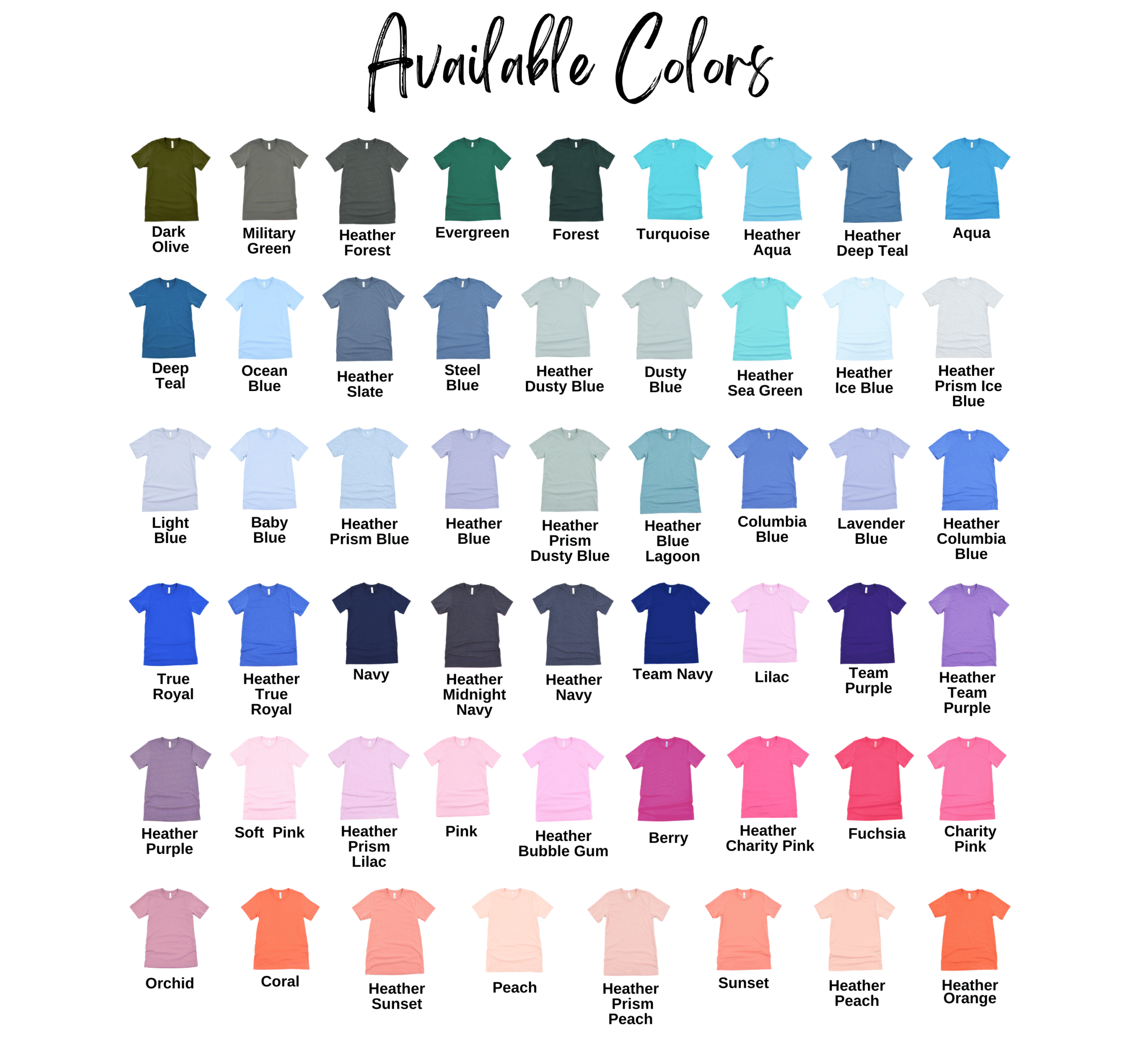 bc 3001 avail color chart 2