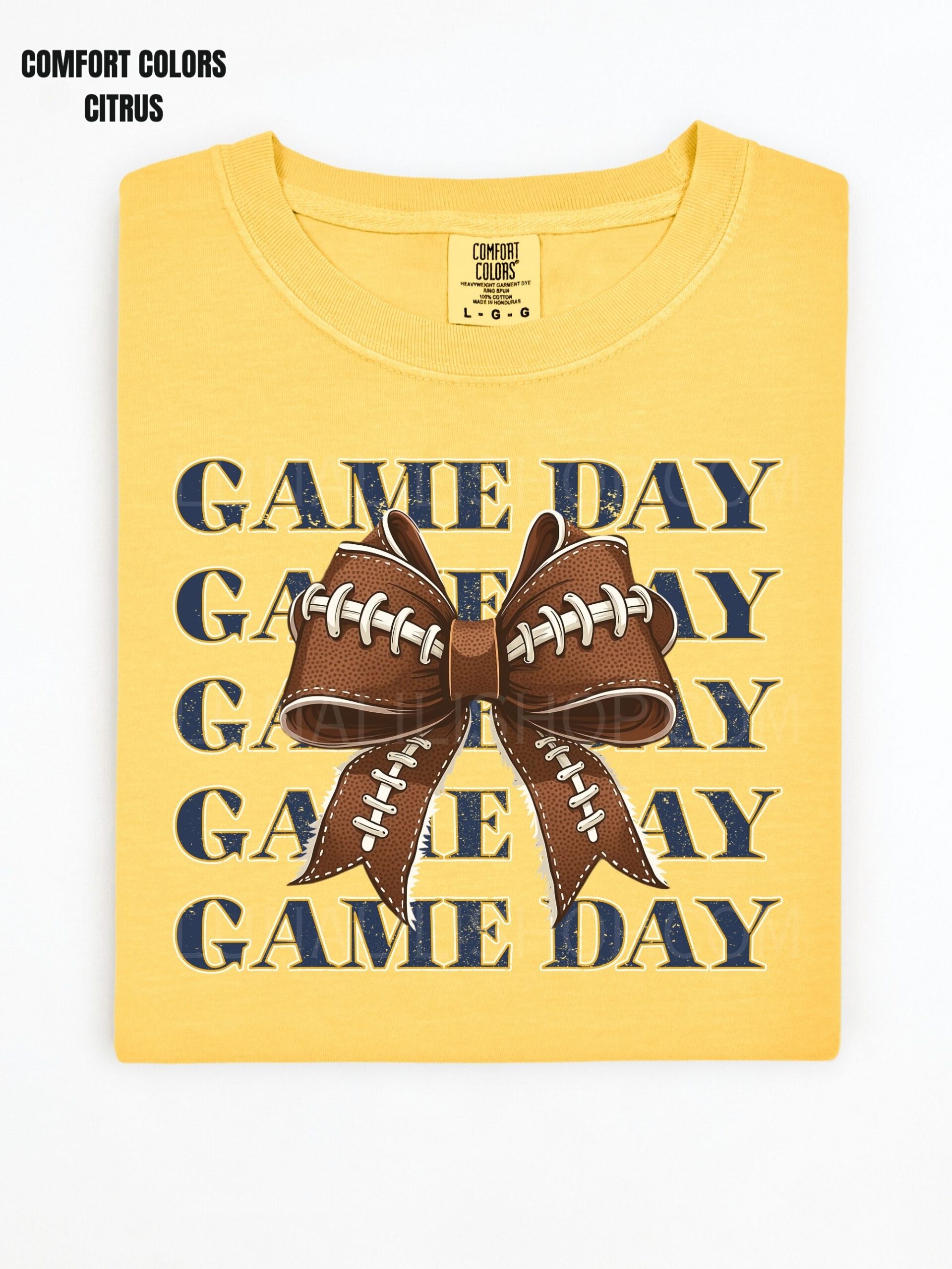 Cute Game Day Football Bow Tee shirt for Women – Cozy Fall Shirt for Football Season, Sporty Tailgate & Sunday Game Outfit - Image 4