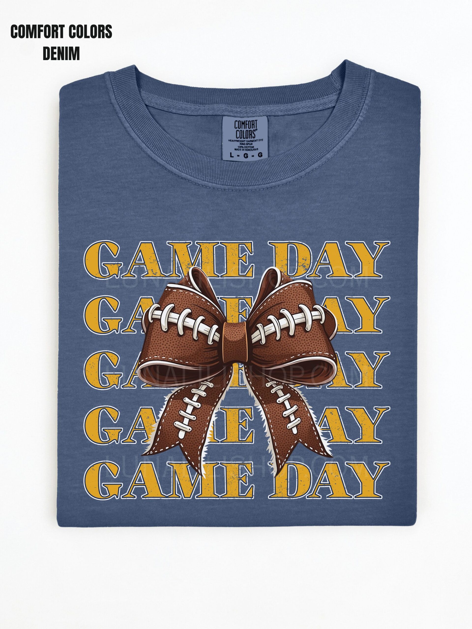 Cute Game Day Football Bow Tee shirt for Women – Cozy Fall Shirt for Football Season, Sporty Tailgate & Sunday Game Outfit - Image 10