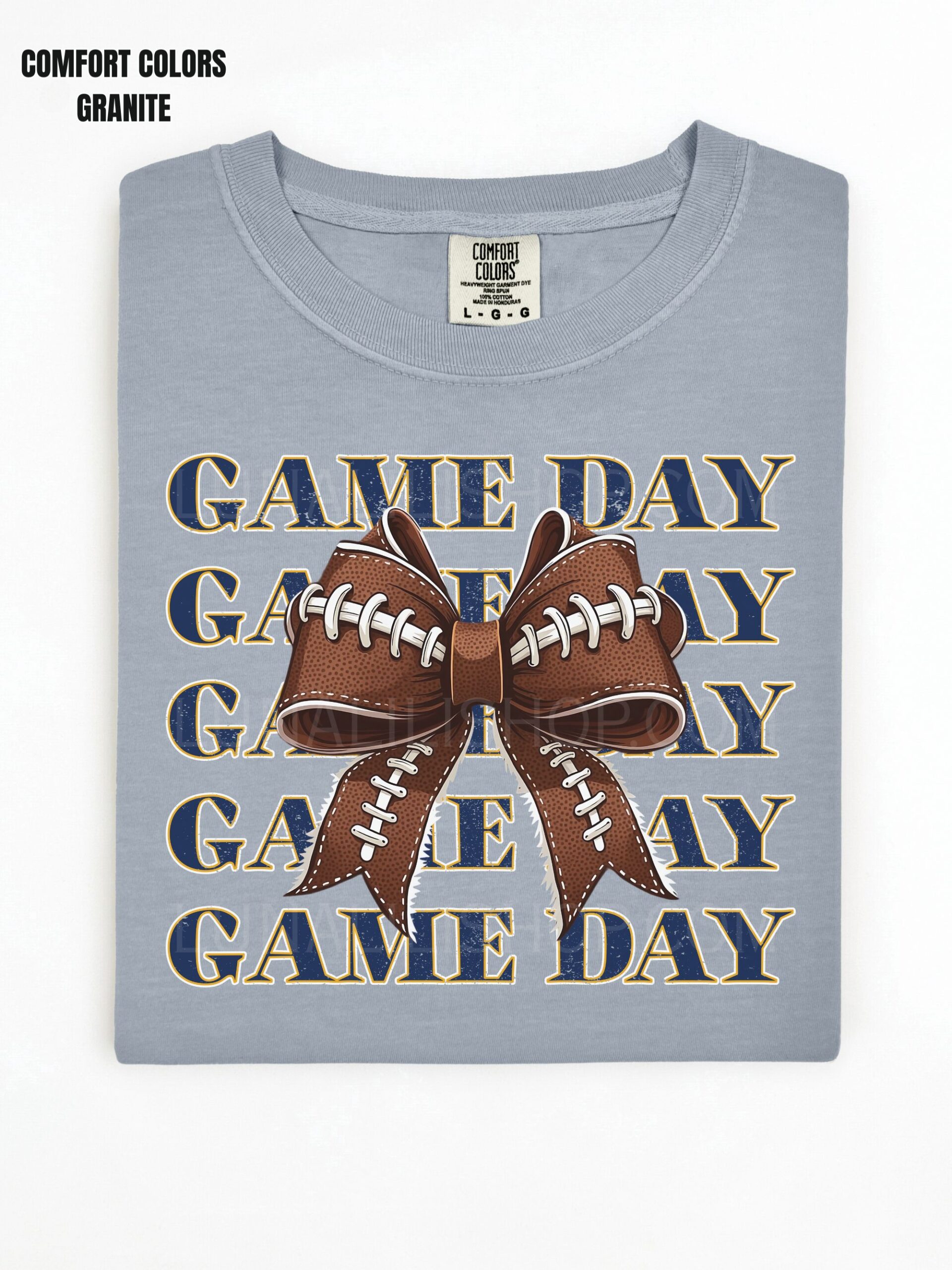 Cute Game Day Football Bow Tee shirt for Women – Cozy Fall Shirt for Football Season, Sporty Tailgate & Sunday Game Outfit - Image 7