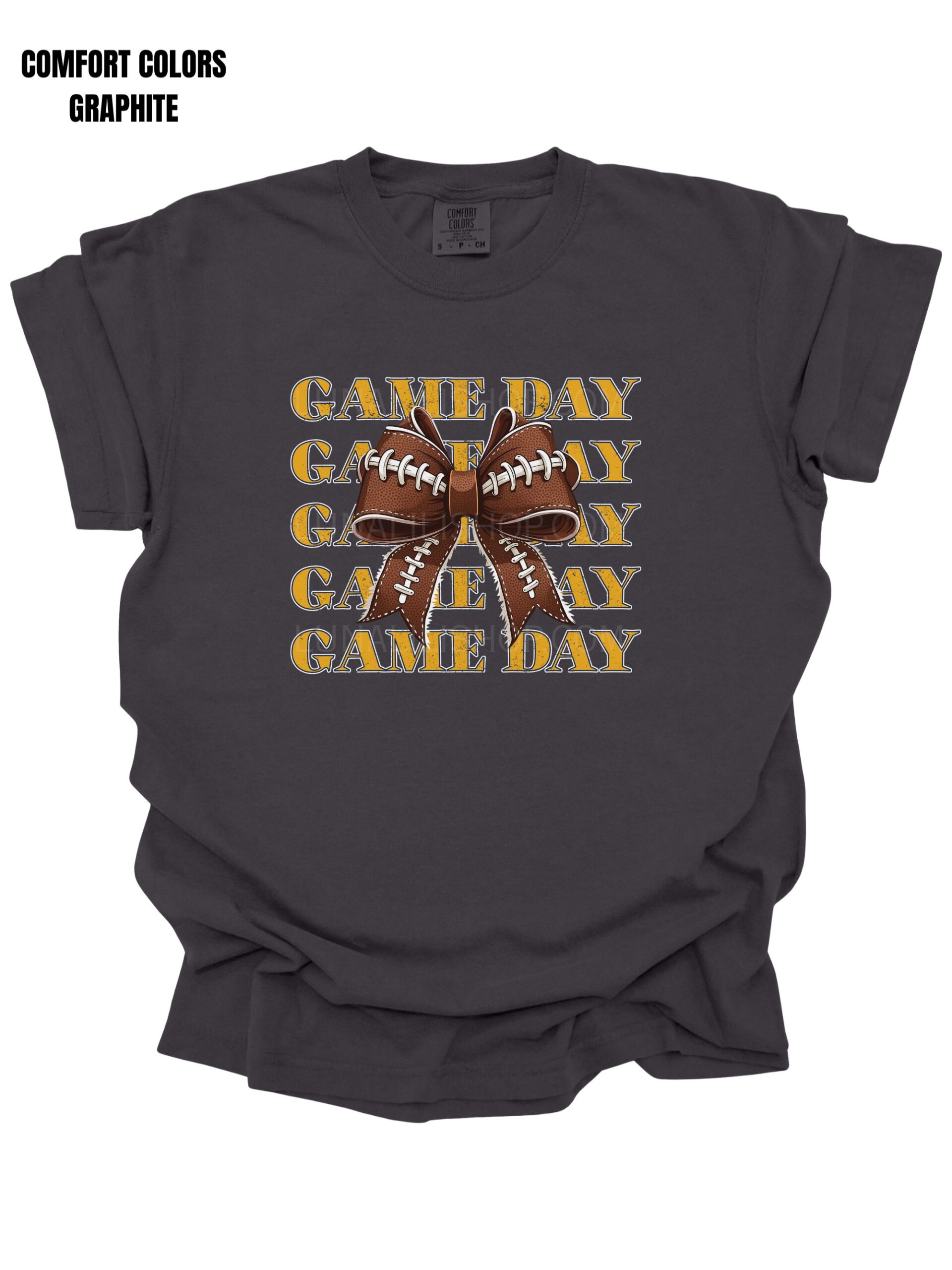 Cute Game Day Football Bow Tee shirt for Women – Cozy Fall Shirt for Football Season, Sporty Tailgate & Sunday Game Outfit - Image 11