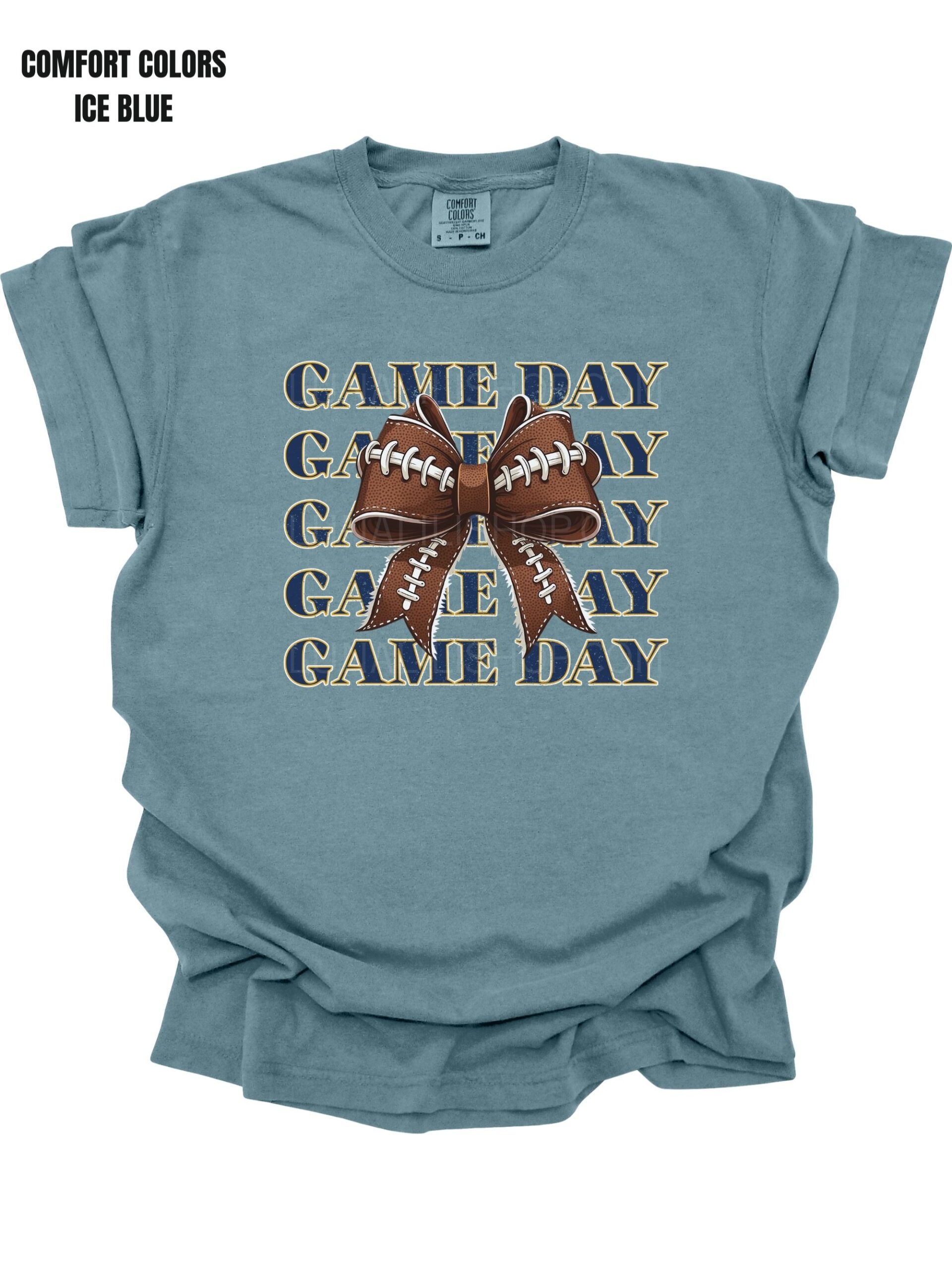 Cute Game Day Football Bow Tee shirt for Women – Cozy Fall Shirt for Football Season, Sporty Tailgate & Sunday Game Outfit - Image 8