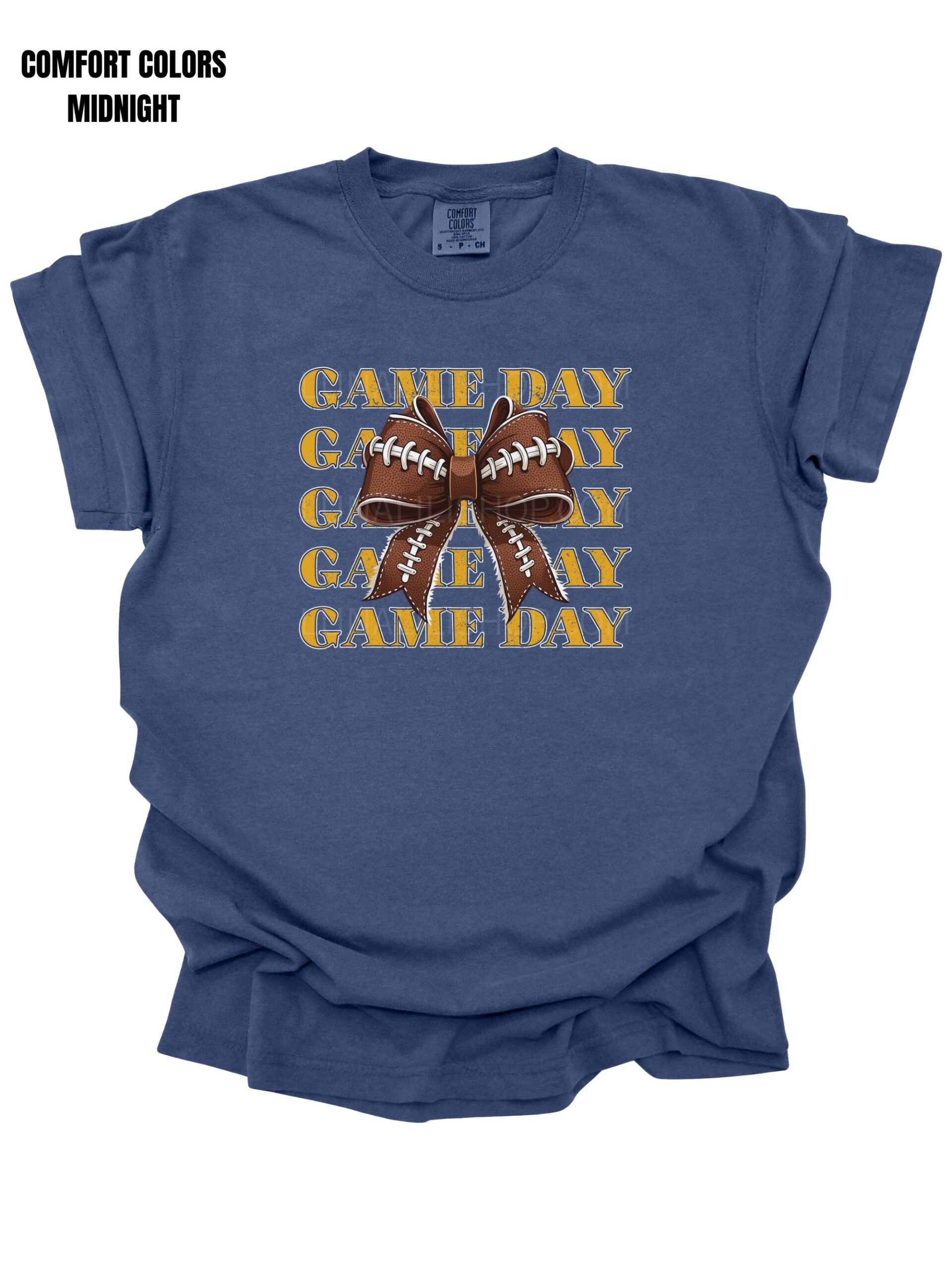 Cute Game Day Football Bow Tee shirt for Women – Cozy Fall Shirt for Football Season, Sporty Tailgate & Sunday Game Outfit - Image 9