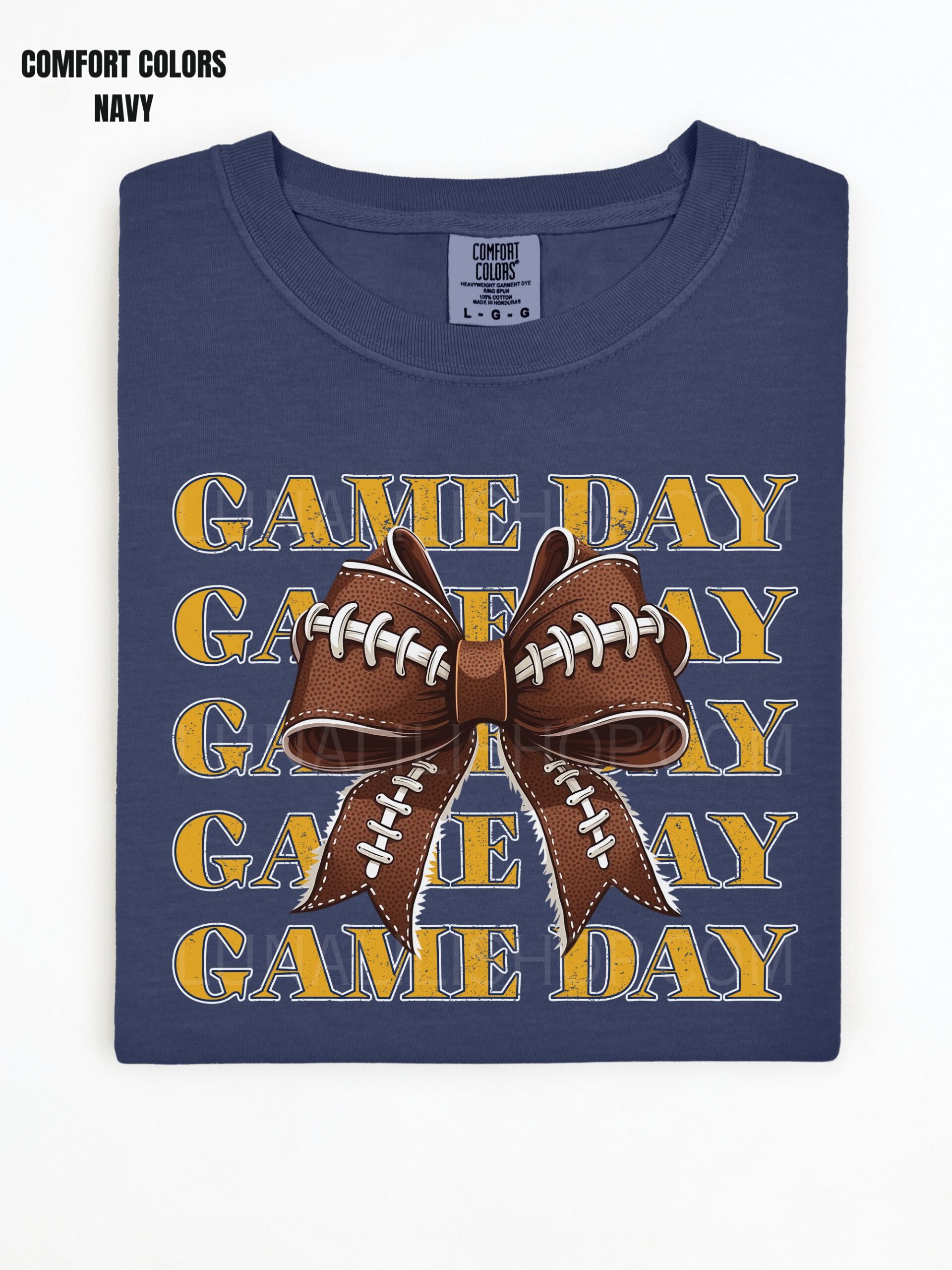 Cute Game Day Football Bow Tee shirt for Women – Cozy Fall Shirt for Football Season, Sporty Tailgate & Sunday Game Outfit - Image 13