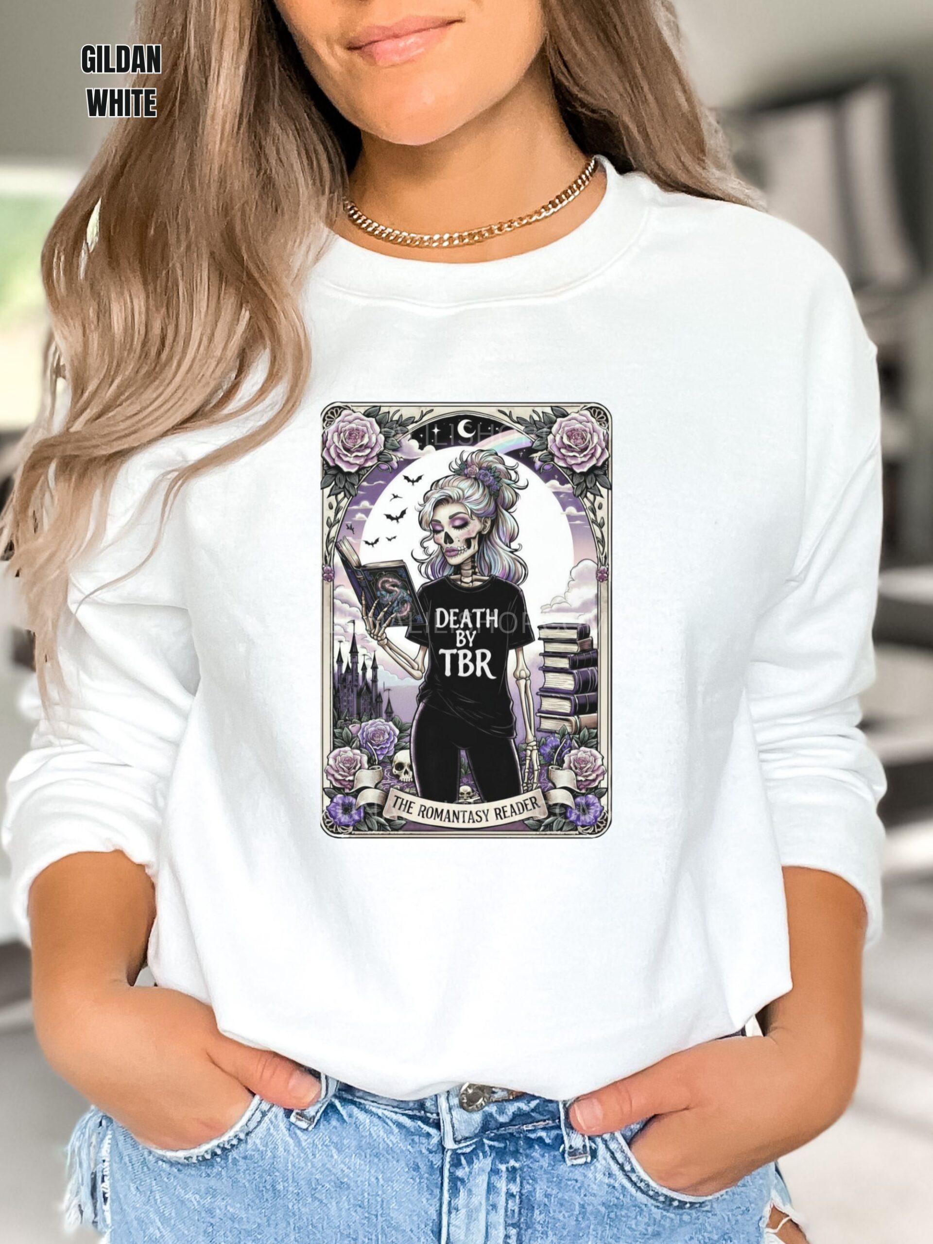The Romantasy Reader Sweatshirt, Death by TBR - Image 2