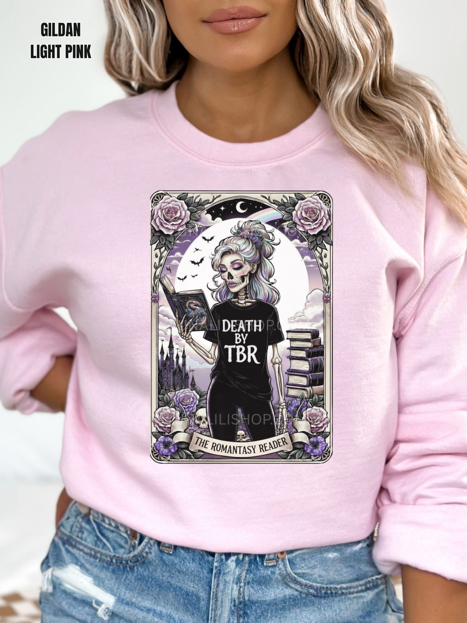 The Romantasy Reader Sweatshirt, Death by TBR - Image 11