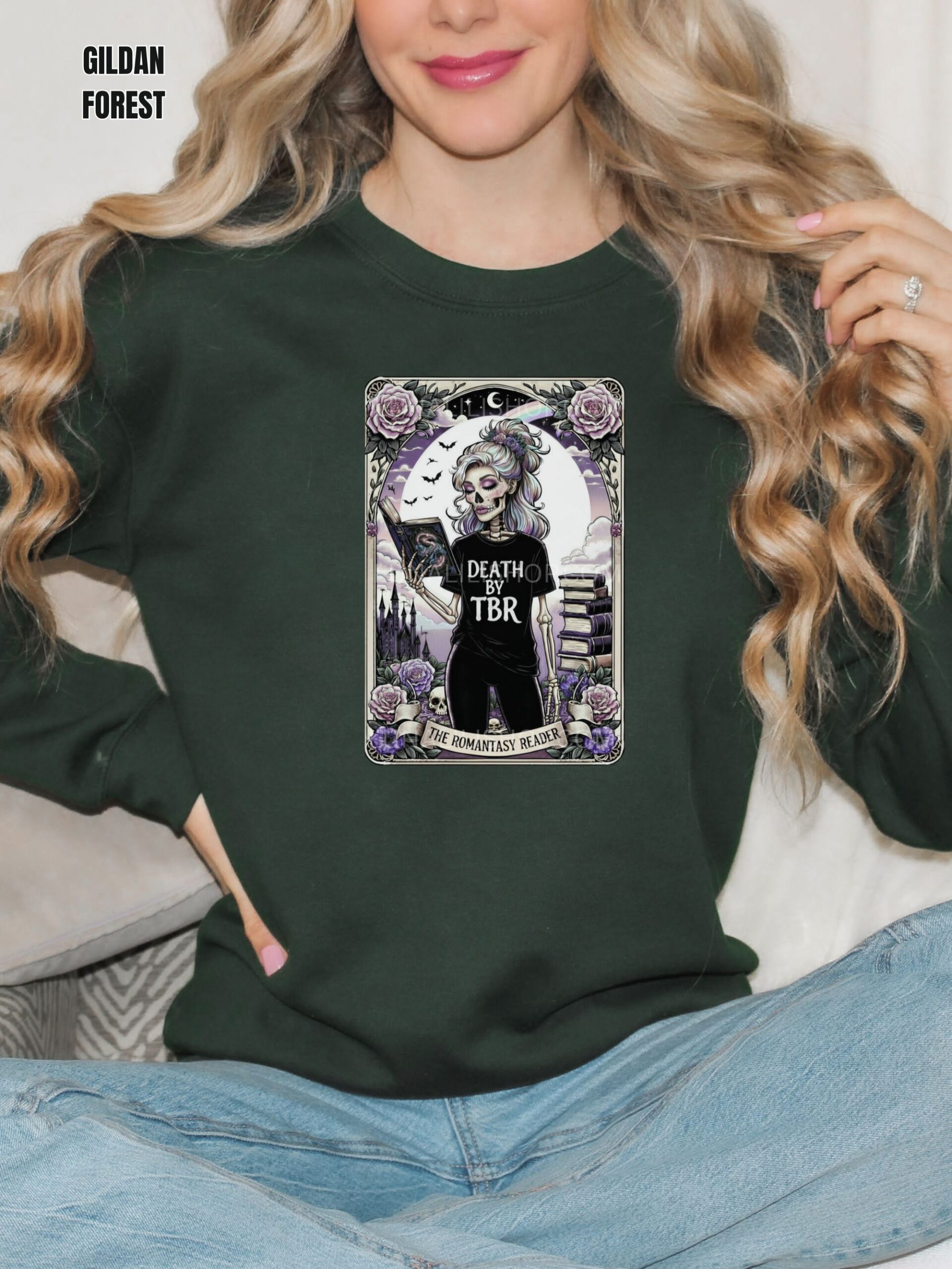 The Romantasy Reader Sweatshirt, Death by TBR - Image 7