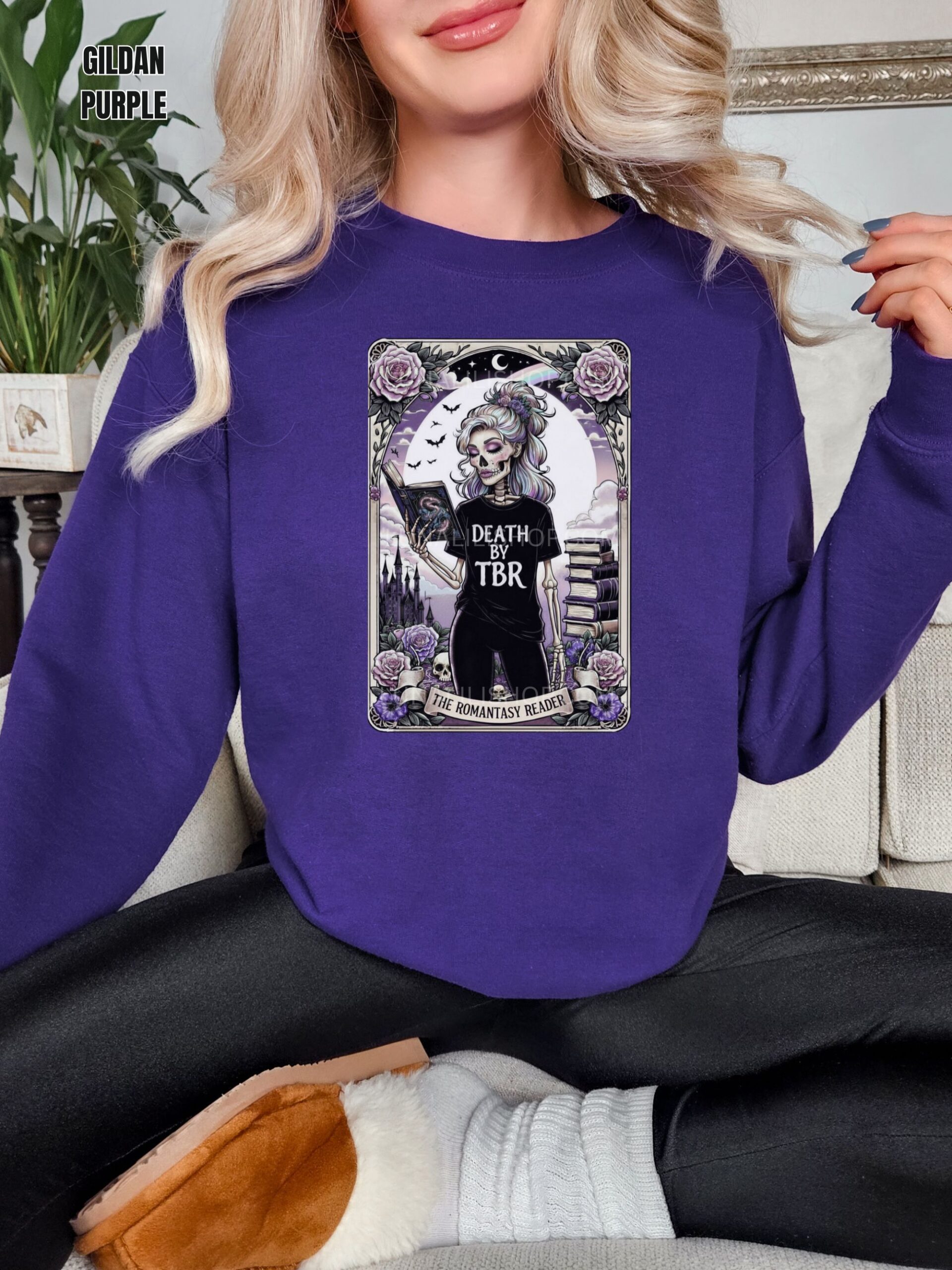 The Romantasy Reader Sweatshirt, Death by TBR - Image 10