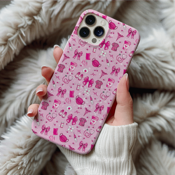 Pink Medical Themed Magnetic Phone Case