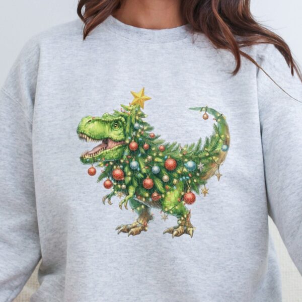 T-Rex (Tree Rex)Christmas Sweatshirt