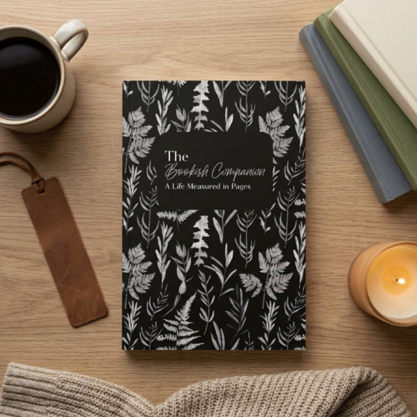 100 Book Review Journal – Black & Silver Botanical Bookish Companion